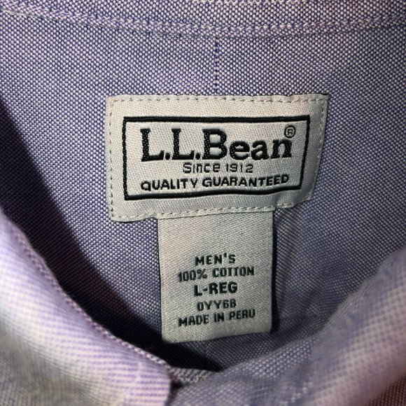 LL Bean Oxford - Light Blue (Large) - Picture 2 of 3